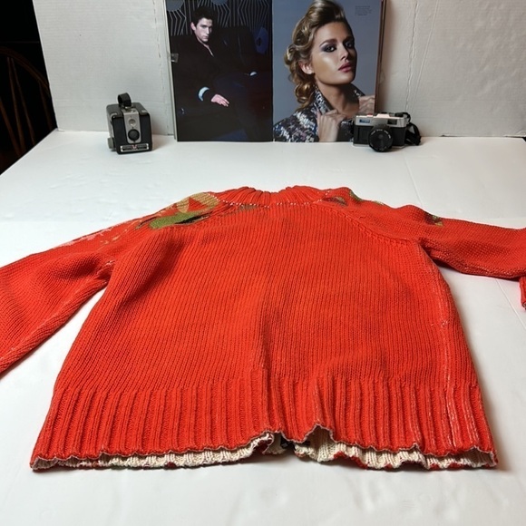 Coldwater Creek embroidered zip up cardigan sweater - Picture 9 of 10